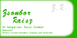 zsombor raisz business card